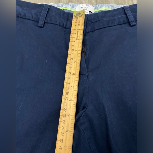Crown & Ivy Petite Navy Pants 10P - Picture 6 of 7